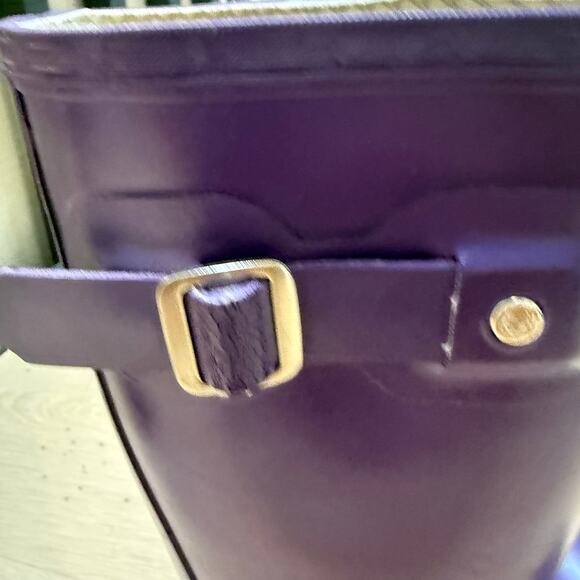 Kids Hunter Rain Boots Purple Wellies US 3M/4F /UK 2 Waterproof Shoes - Picture 7 of 11